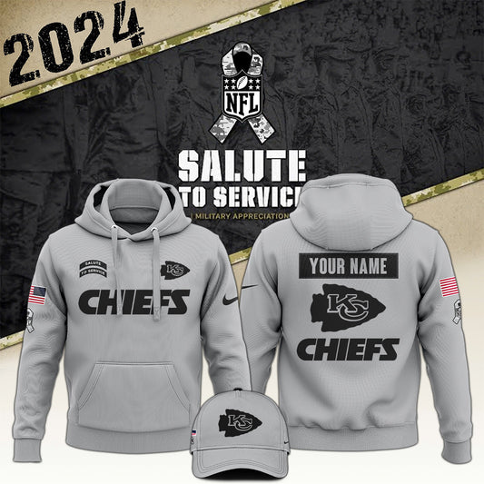 Kansas City Chiefs Arctic Camo 2024 Salute to Service Club Hoodie 2024 Limited Edition, Salute to Service 2024