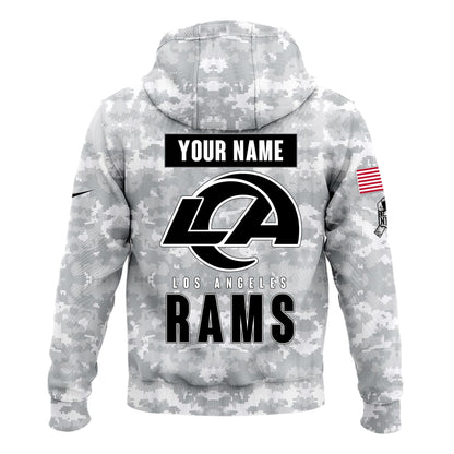 Los Angeles Rams Arctic Camo 2024 Salute to Service Club Hoodie 2024 Limited Edition, Salute to Service 2024