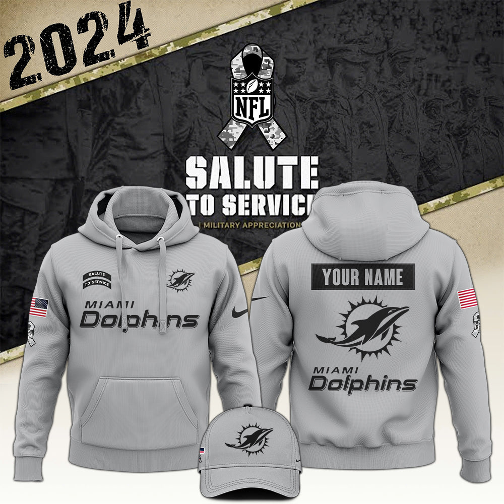 Miami Dolphins Arctic Camo 2024 Salute to Service Club Hoodie 2024 Limited Edition, Salute to Service 2024