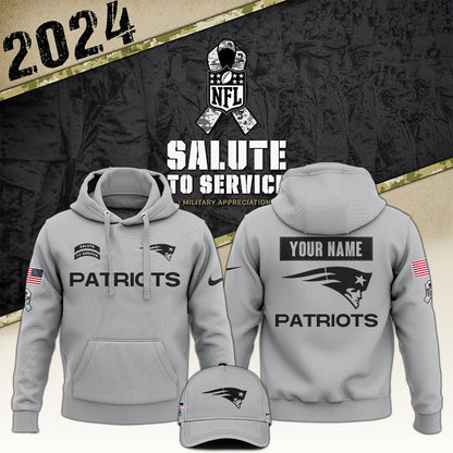 New England Patriots Arctic Camo 2024 Salute to Service Club Hoodie 2024 Limited Edition, Salute to Service 2024