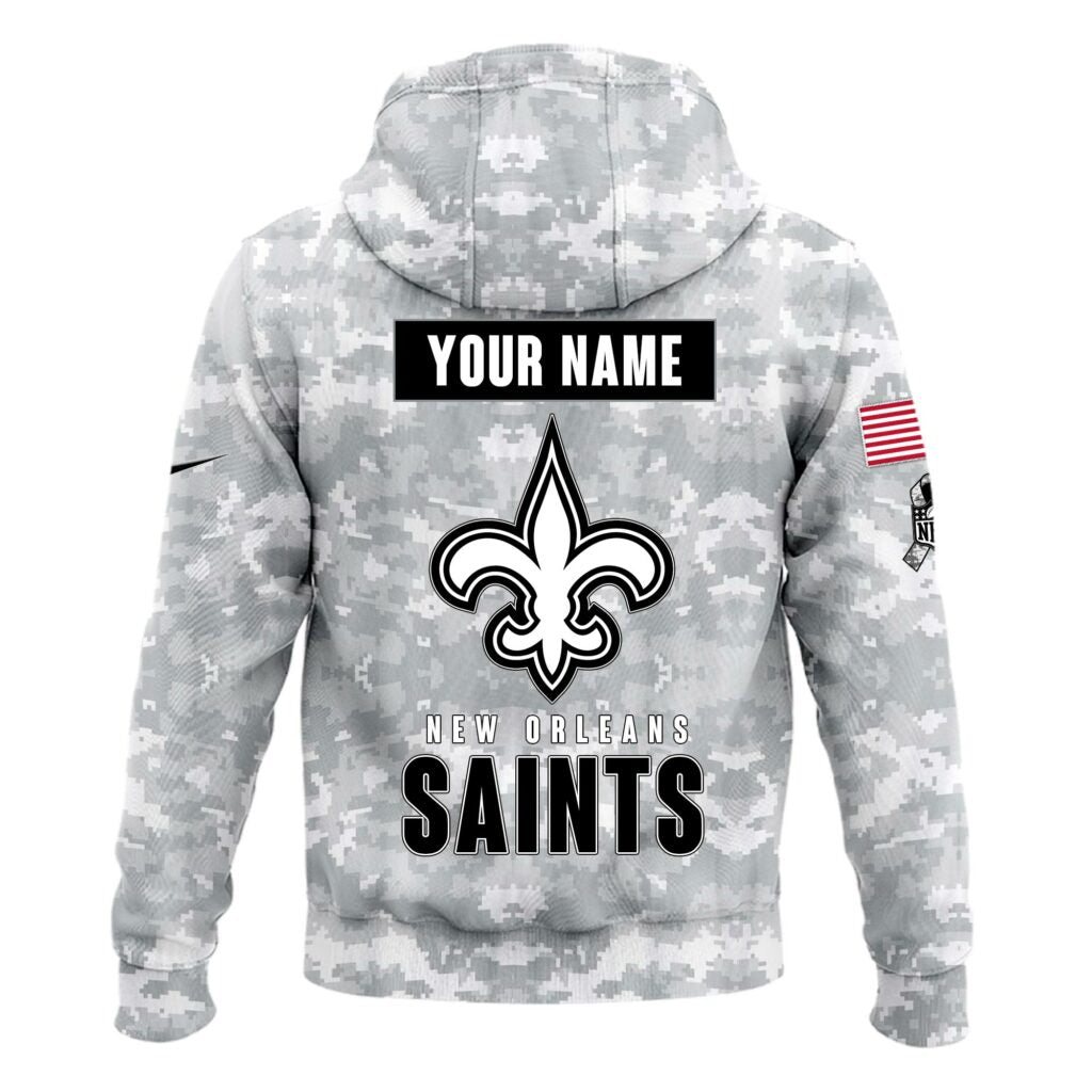 New Orleans Saints Arctic Camo 2024 Salute to Service Club Hoodie 2024 Limited Edition, Salute to Service 2024