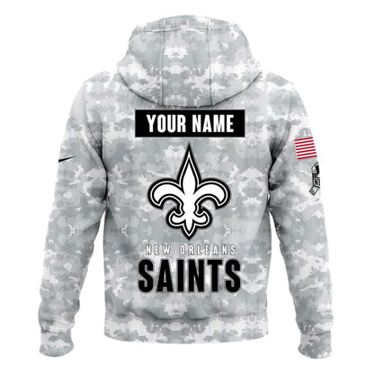 New Orleans Saints Arctic Camo 2024 Salute to Service Club Hoodie 2024 Limited Edition, Salute to Service 2024