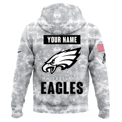 Philadelphia Eagles Arctic Camo 2024 Salute to Service Club Hoodie 2024 Limited Edition, Salute to Service 2024