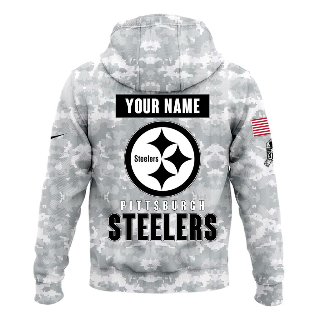 Pittsburgh Steelers Arctic Camo 2024 Salute to Service Club Hoodie 2024 Limited Edition, Salute to Service 2024