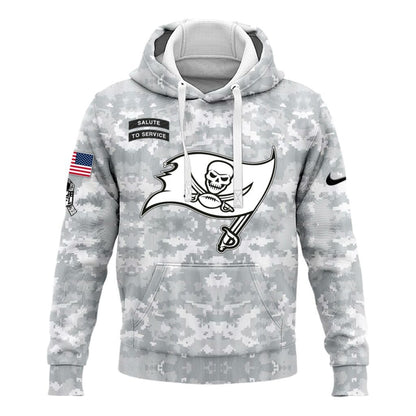 Tampa Bay Buccaneers Arctic Camo 2024 Salute to Service Club Hoodie 2024 Limited Edition, Salute to Service 2024