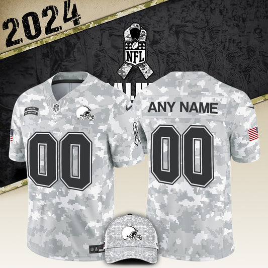 Cleveland Browns Arctic Camo 2024 Salute to Service Club Flash Sale! Jersey Limited Editions, Salute to Service 2024