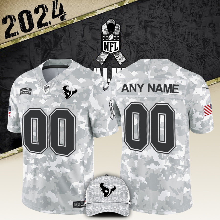 Houston Texans Arctic Camo 2024 Salute to Service Club Flash Sale! Jersey Limited Editions, Salute to Service 2024