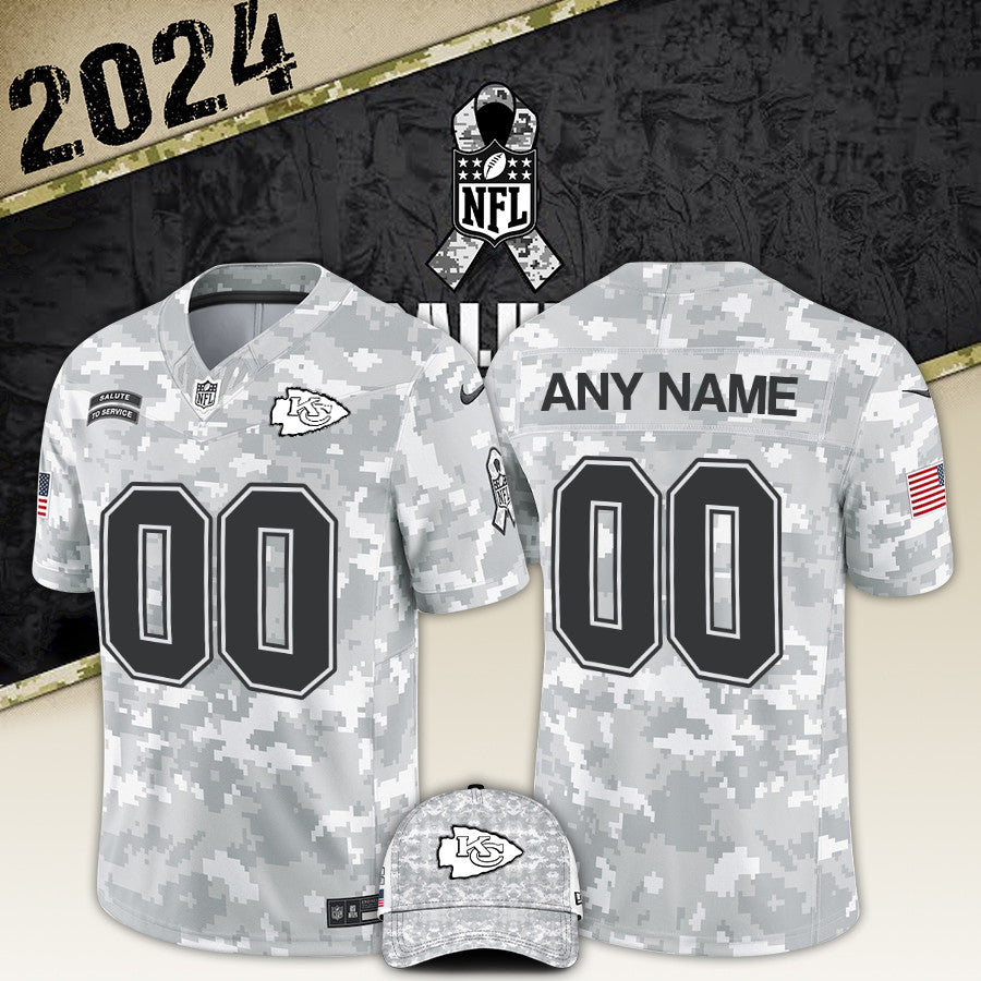 Kansas City Chiefs Arctic Camo 2024 Salute to Service Club Flash Sale! Jersey Limited Editions, Salute to Service 2024