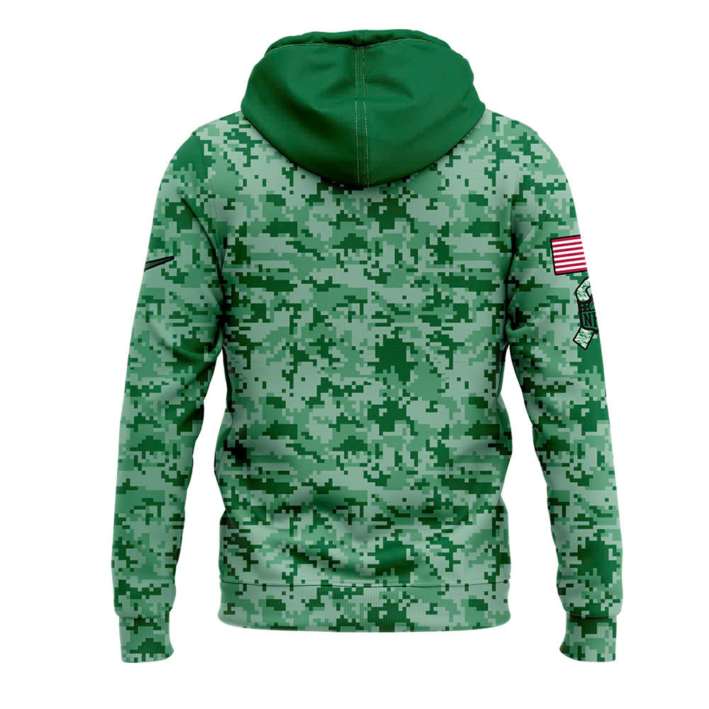 Philadelphia Eagles Kenlly Green Arctic Camo 2024 Salute to Service Club Fleece Pullover Hoodie, Salute to Service 2024