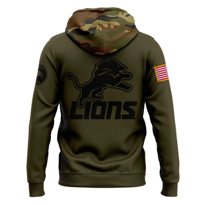 Detroit Lions 2024 Salute to Service Club Fleece Edition Hoodie, Salute to Service 2024