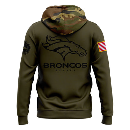 Men Denver Broncos Camo 2024 Salute to Service Club Fleece Pullover Hoodie, Salute to Service 2024