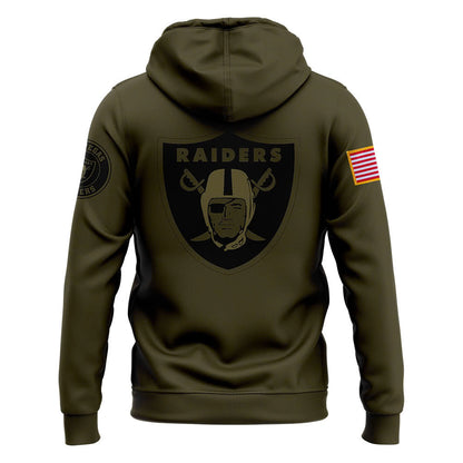 Men Las Vegas Raiders Camo 2024 Salute to Service Club Fleece Pullover Hoodie, Salute to Service 2024