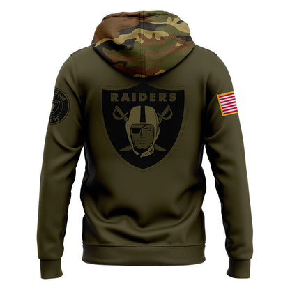 Las Vegas Raiders Camo 2024 Salute to Service Club Fleece Pullover Hoodie, Salute to Service 2024