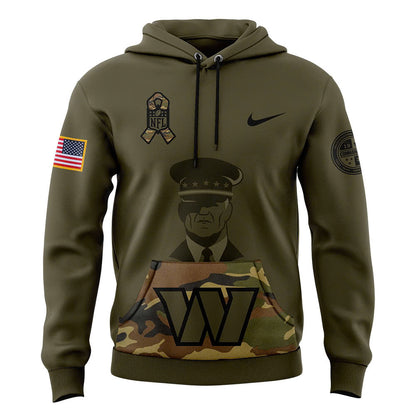 Men Washington Commanders Camo 2024 Salute to Service Club Fleece Pullover Hoodie, Salute to Service 2024