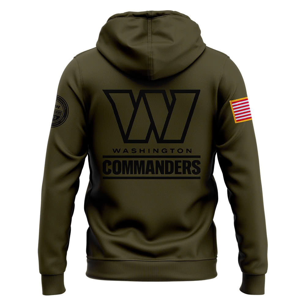 Men Washington Commanders Camo 2024 Salute to Service Club Fleece Pullover Hoodie, Salute to Service 2024