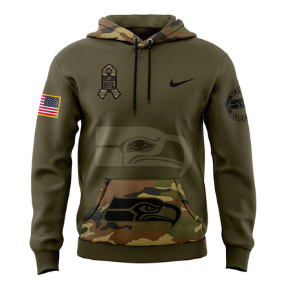 Men Seattle Seahawks Camo 2024 Salute to Service Club Fleece Pullover Hoodie, Salute to Service 2024