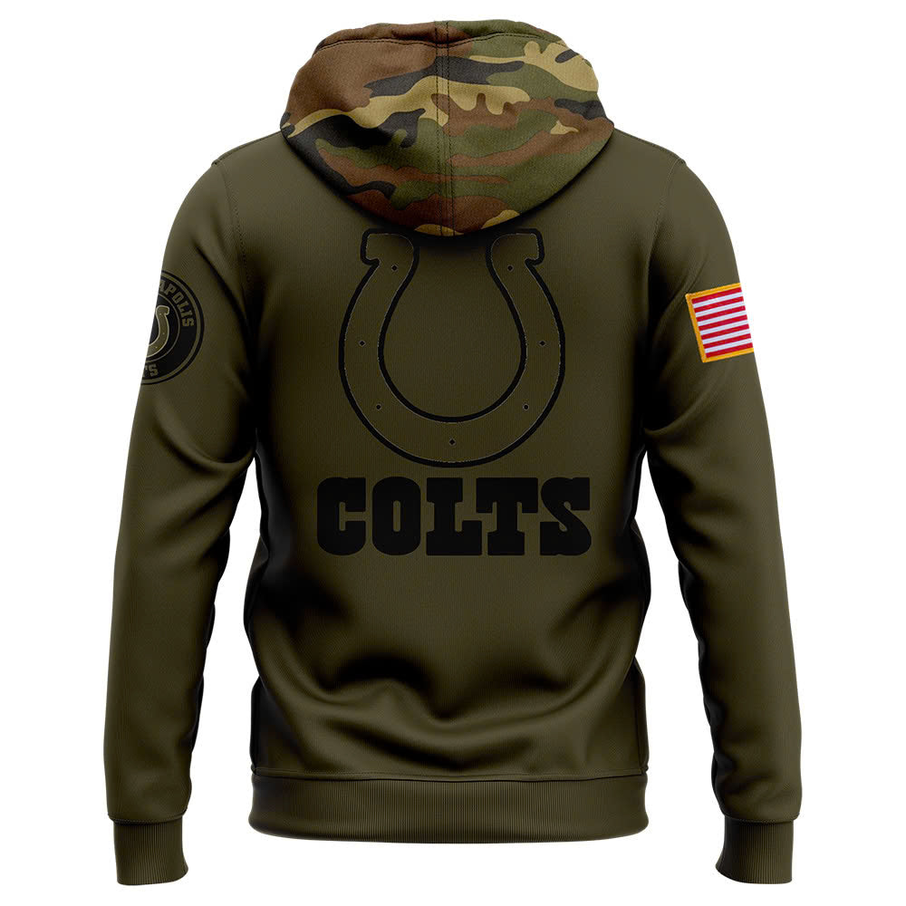 Men Indianapolis Colts Camo 2024 Salute to Service Club Fleece Pullover Hoodie, Salute to Service 2024