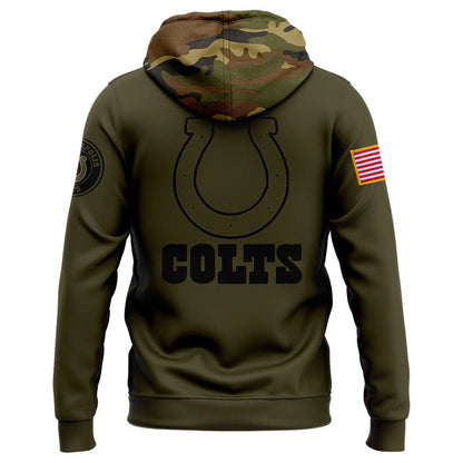 Men Indianapolis Colts Camo 2024 Salute to Service Club Fleece Pullover Hoodie, Salute to Service 2024