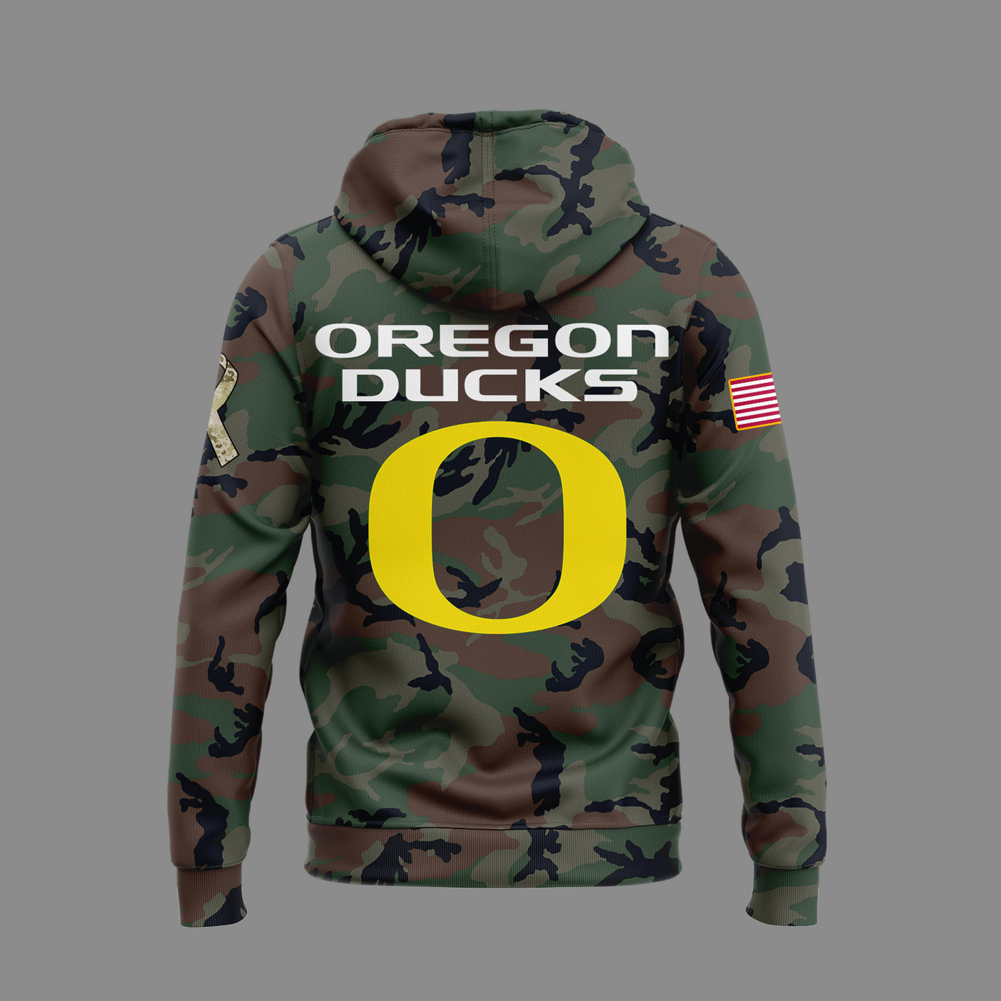 Oregon Football 2024 Salute to Service Club Fleece Pullover Hoodie, Salute to Service 2024