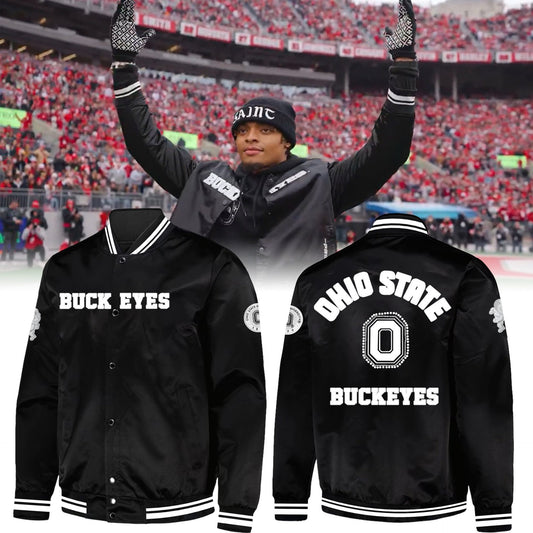 Limited Edition Justin Fields Ohio State Football Bomber Jacket