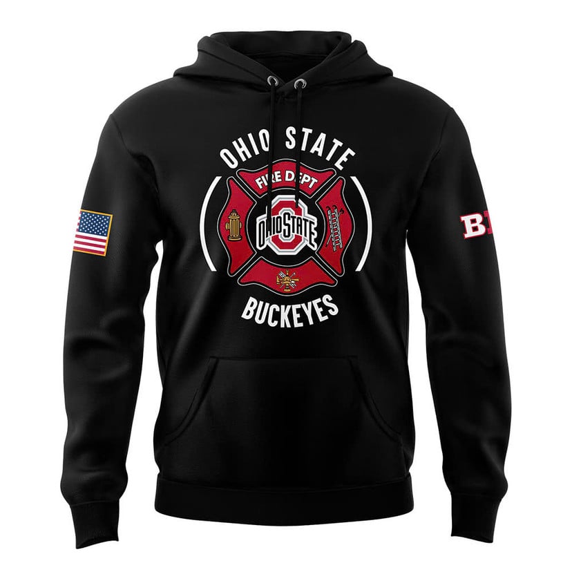 Ohio State Buckeyes x Firefighter Appreciation Night Premium Limited Pullover Hoodie