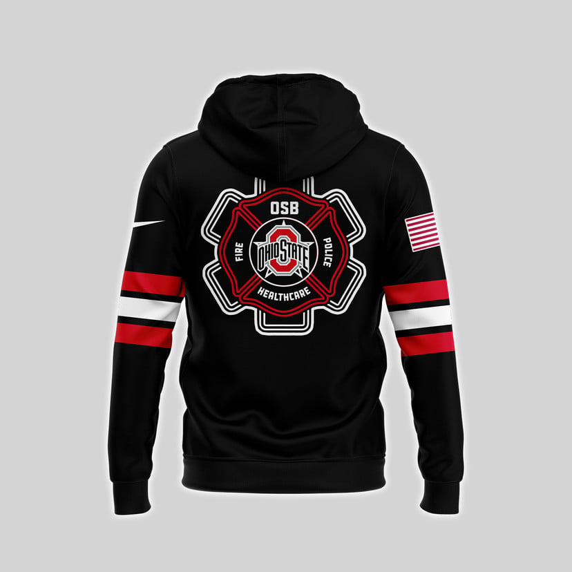 Men’s Ohio State Buckeyes x 2024 Firefighter Appreciation Night Premium Limited Pullover Hoodie