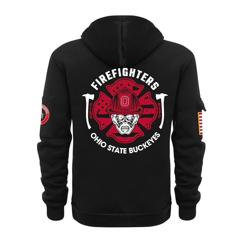 Ohio State Buckeyes x 2024 Firefighter Appreciation Night Premium Limited Half Zip Hoodie