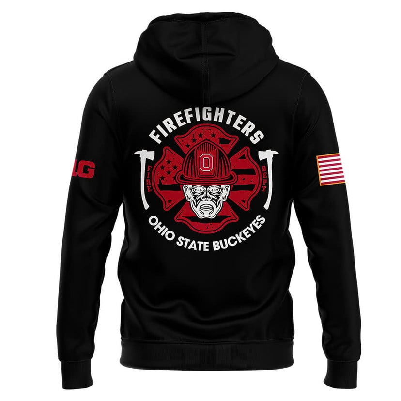 Ohio State Buckeyes x 2024 Firefighter Appreciation Night Premium Limited Pullover Zip Hoodie