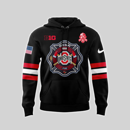 Ohio State Buckeyes x 2024 Firefighter Appreciation Night Premium Limited Pullover Hoodie