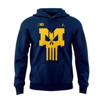 Special Punisher Michigan Wolverines Football Hoodie