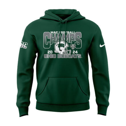 Special Edition 2024 MAC Champions Ohio Bobcats football Hoodie