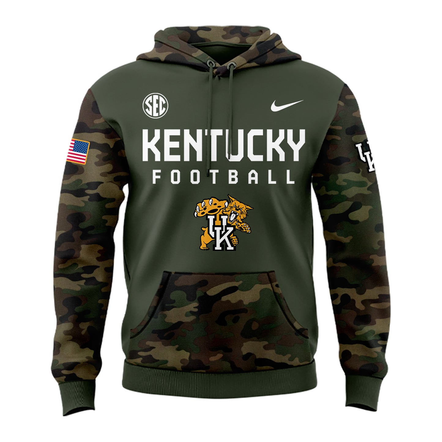 Special New Kentucky Wildcats Football 2024 Military Appreciation Hoodie