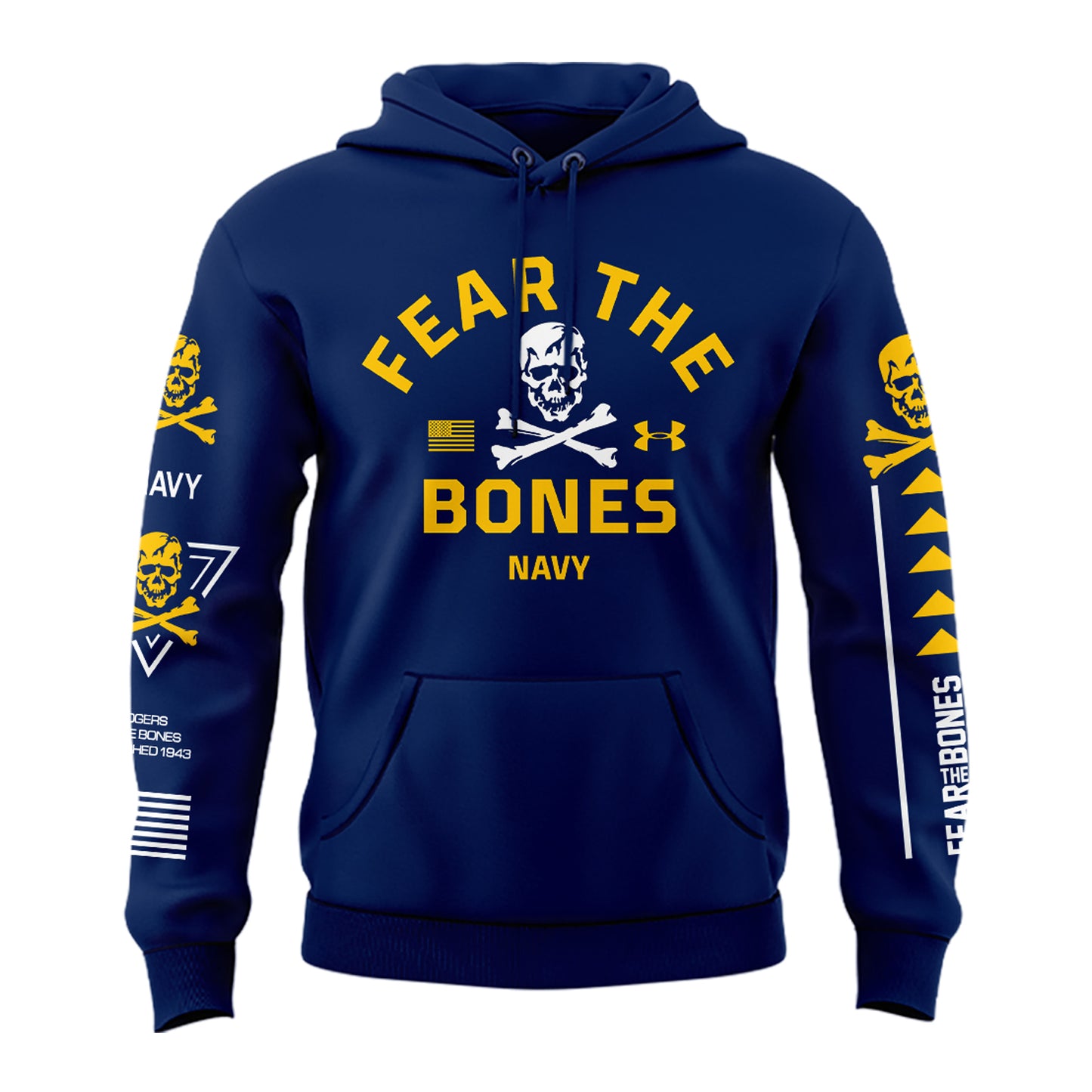 Angel Of Death Jolly Rogers Navy Midshipmen Hoodie