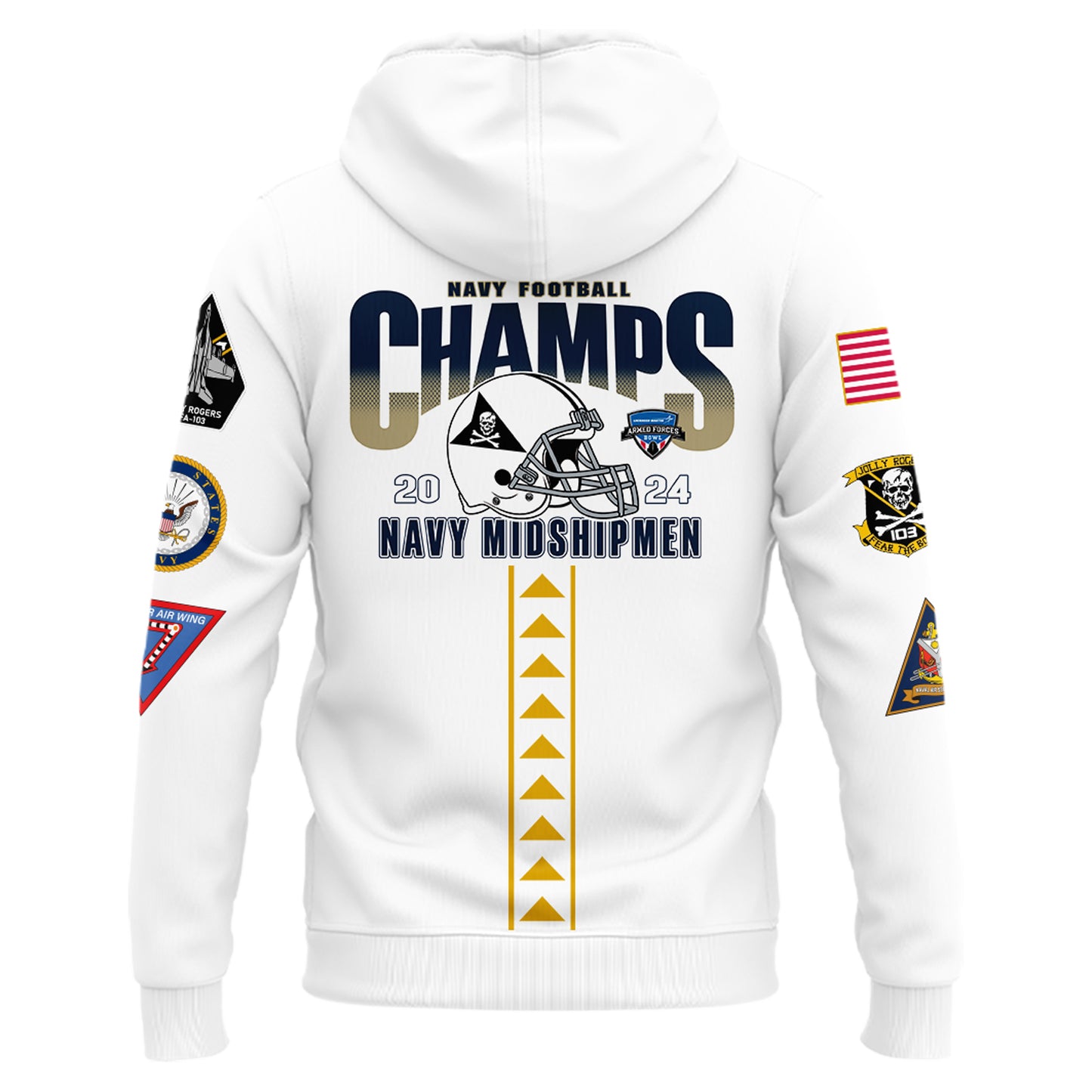 Special Armed Forces Bowl Hoodie Navy Midshipmen Zip Hoodie