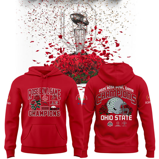 Limited Edition Ohio State Buckeyes College Football Playoff 2025 Rose Bowl Champions