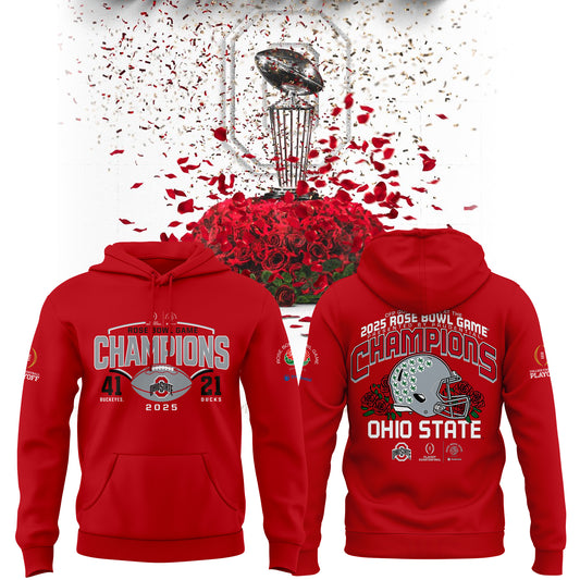 Limited Edition Ohio State Buckeyes College Football Playoff 2025 Rose Bowl Champions