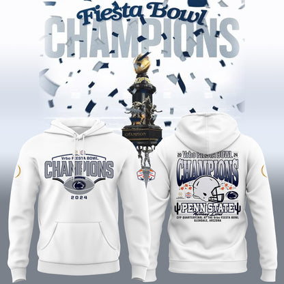 Limited Edition Penn State Nittany Lions College Football Playoff 2024 Fiesta Bowl Champions Hoodie