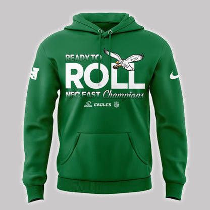 Special Edition Kelly Green Philadelphia Eagles 2024 NFC East Division Champions Hoodie