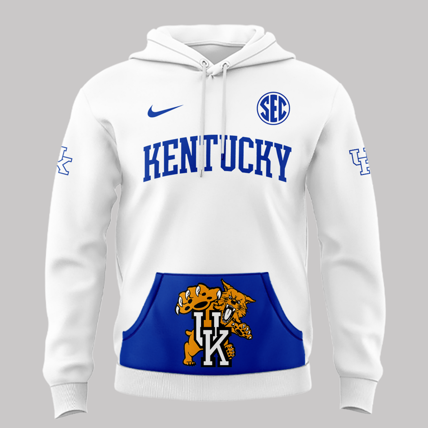 Limited Edition Kentucky Wildcats Basketball Hoodie White