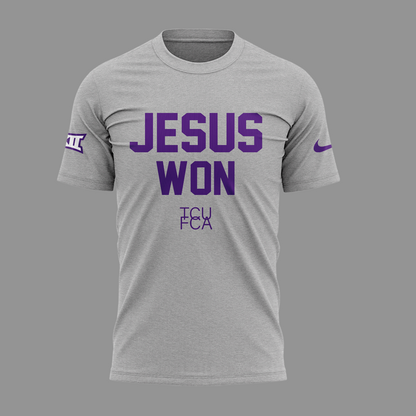 Limited Edition JESUS WON Gray TShirt 2024