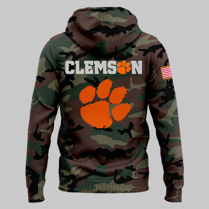 Special 2024 Military Appreciation Clemson Tigers Football Hoodie