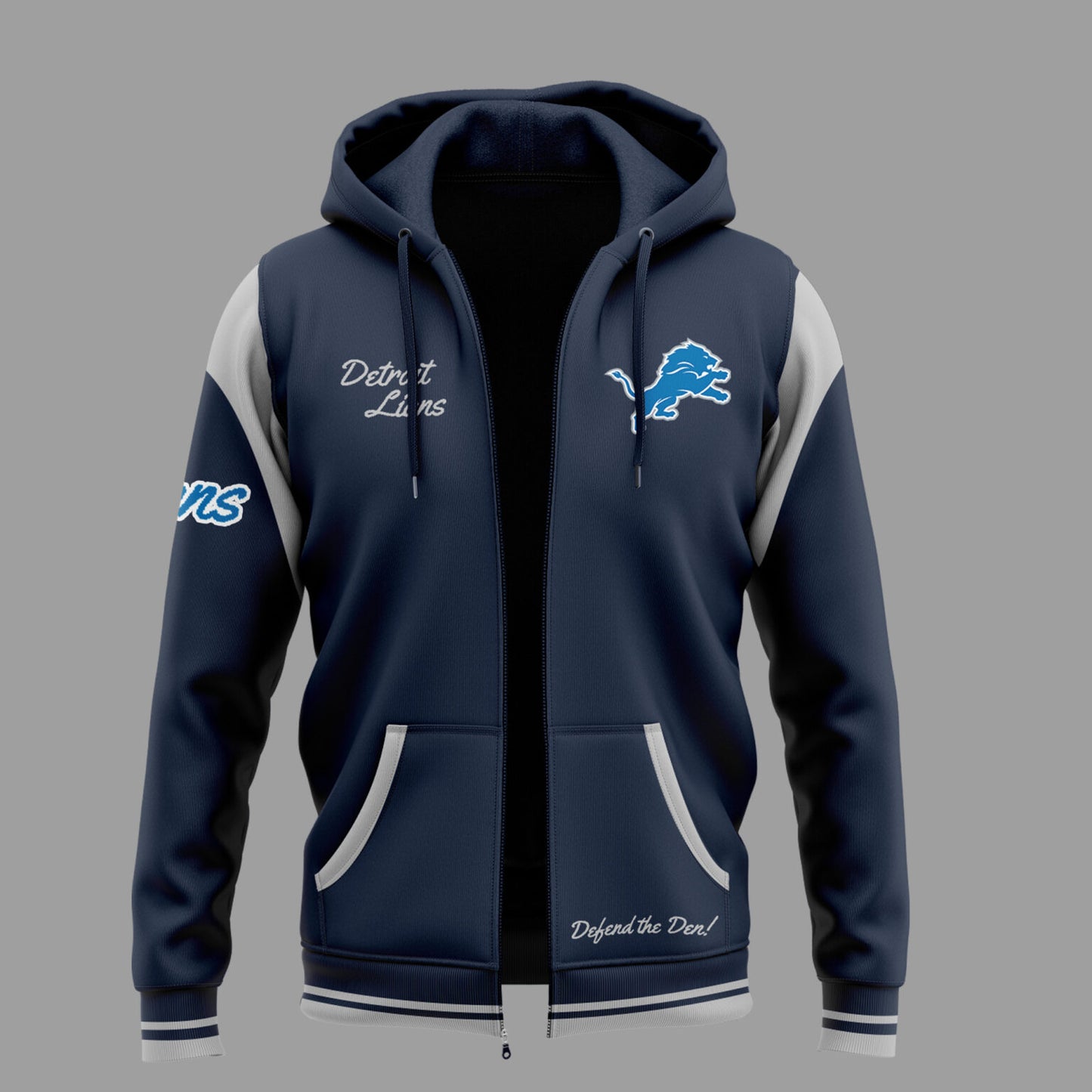 Detroit Lions Special Zip Hoodie Flavor Flav gift for Fans