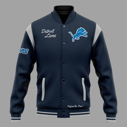 Special Edition FLAVOR FLAV Detroit Lions Bomber Jacket