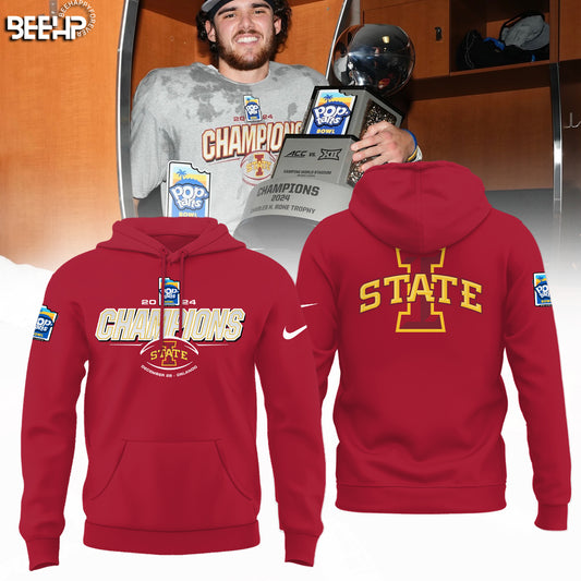 2024 Pop Tarts Bowl Champions Iowa State Football Limited Edition Hoodie