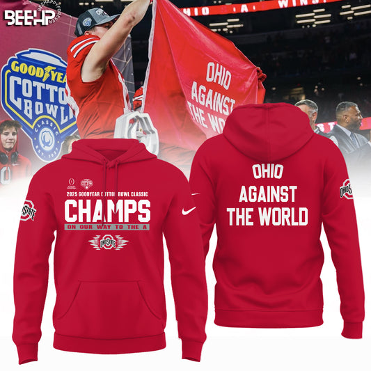 Ohio State Buckeyes College Football Playoff 2025 Cotton Bowl Champions Hoodie