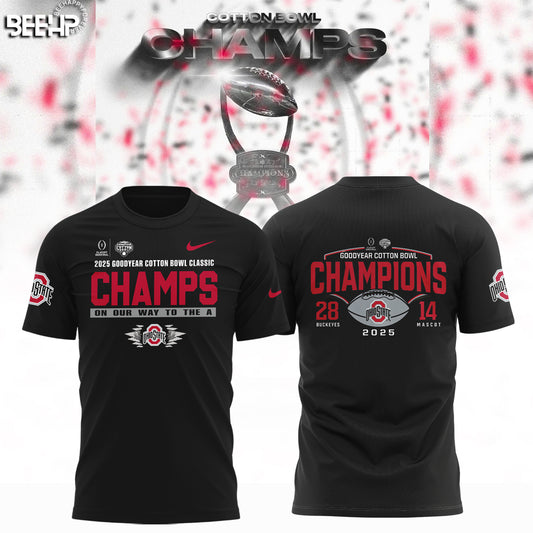 Ohio State Buckeyes College Football Playoff 2025 Cotton Bowl Champions Shirt