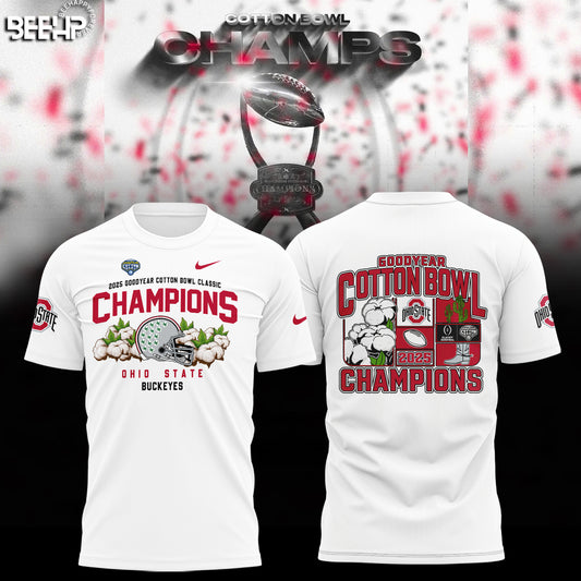 Ohio State Buckeyes College Football Playoff 2025 Cotton Bowl Champions Shirt