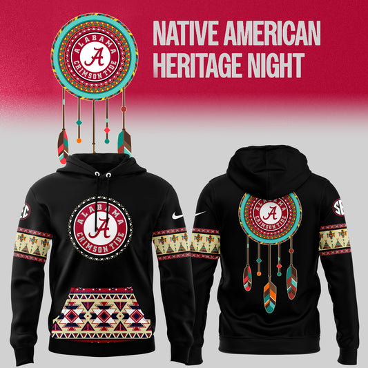 Alabama Crimson Tide football Native American Heritage Hoodie