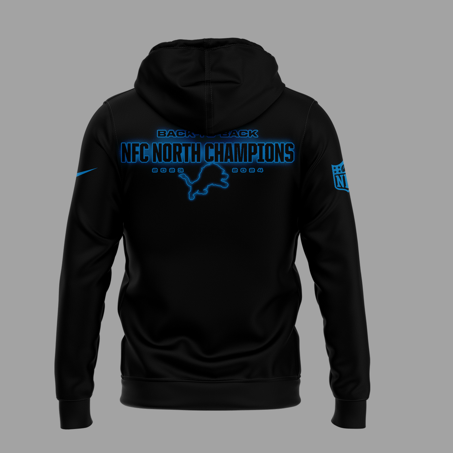 Limited Edition Detroit Lions Back-to-Back NFC North Champions Hoodie