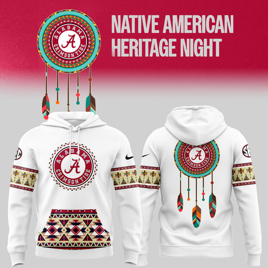 Alabama Crimson Tide football Native American Heritage Hoodie